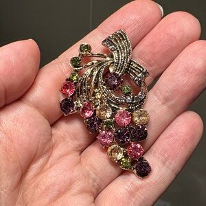 Bedazzled Grape Brooch 🍇